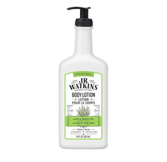 J.R. Watkins Aloe and Green Tea Daily Moisturizing Lotion, Body Cream in Pump Dispenser, Hydrating Skin Cream Made with Shea Butter, Cocoa Butter, Coconut Oil & Vitamin E, 532 Milliliters