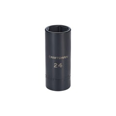 CRAFTSMAN Deep Impact Socket, Metric, 1/2-Inch Drive, 24mm (CMMT16086)