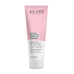 Acure - Buildup Balancing Hemp & ACV Shampoo, 8 fl oz - Fragrance Free, Hemp Seed Oil and Apple Cider Vinegar Formula for Sensitive Noses and Scalps - Reset Your Hair’s Balance with ph