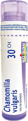 Boiron Chamomilla vulgaris 30ch,Homeopathic medicine. Each tube contains 4 g (approximately 80 pellets)