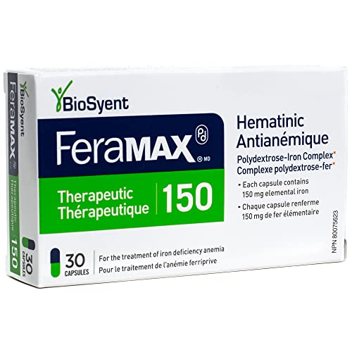 FeraMAX PD Therapeutic 150 iron supplement capsules