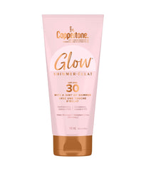 Coppertone Glow Sunscreen Lotion SPF 30 With a Hint of Shimmer, Lightweight, Water Resistant Body Sunscreen Broad Spectrum SPF 30 UVA/UVB Protection, Reef-Friendly, Oxybenzone Free, 148mL