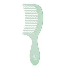 Wet Brush Go Green Detangling Infused Treatment Comb, Green - Wide Tooth Hair Detangler with WaveTooth Design that Gently and Glides Through Tangles - Brush Throough Conditioner and Hair Masks - Gentle On Scalp and Pain-Free