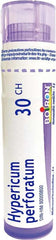Boiron Hypericum perforatum 30ch,Homeopathic medicine. Each tube contains 4 g (approximately 80 pellets)