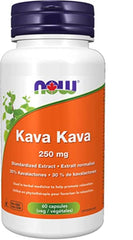 NOW Supplements, Kava Kava Extract 250 mg, 30% Kavalactones, Herbal Relaxation Blend*, 60 Veg Capsules