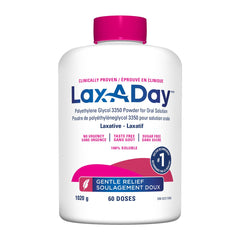 LAX-A-Day Powder Laxative - No Taste, No Grit, No Sugar - Clinically Proven Relief of Occasional Constipation (60 Doses, 1020g)