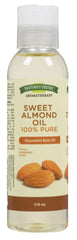 Nature’s Truth Sweet Almond Carrier Oil 118 ml – 100% Pure & Natural Unscented Base Oil, Plant-Based, Massage, Aromatherapy & Bath Use