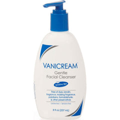 Vanicream Gentle Facial Cleanser with Pump Dispenser | For Sensitive Skin | Dermatologist Tested | Fragrance and Paraben Free | 8 Ounce