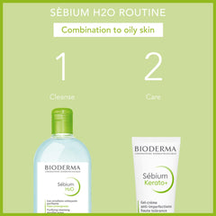 Bioderma - Sébium H2O - Micellar Water - Face Cleansing and Makeup Remover - Micellar Water for Combination to Oily Skin
