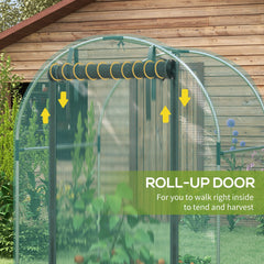 Galvanized Steel Crop Cage, Plant Protection Tent with Zippered Door, 4' x 4', Black