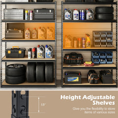 5-Tier Garage Shelving Unit 2200 LBS Heavy Duty Adjustable Utility Rack-Set of 4
