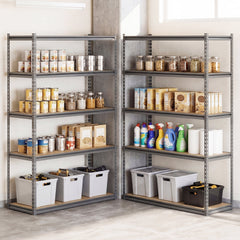 5-Tier Garage Shelving Unit 2200 LBS Metal Storage Shelves Adjustable Utility Rack for Warehouse-Set of 3
