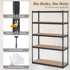 5-Tier Garage Shelving Unit for Warehouse and Basement-1 piece