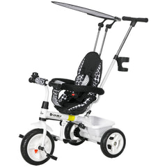 6 in 1 Kids Tricycle with Removable Handlebar and Canopy, Navy Blue