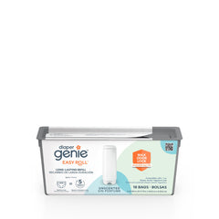 Diaper Genie Easy Roll Refill | 18 Bags Per Refill | Holds Up to 846 Newborn Diapers | Odor Control | Diaper Pail Refill Bags | Fits Diaper Genie Signature & Platinum Pails, Packaging may vary