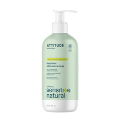 ATTITUDE Body Lotion for Sensitive Skin with Oat and Avocado Oil, Made in Canada, EWG Verified, Dermatologically Tested, Vegan, 473 mL