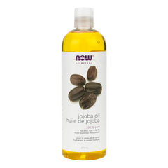 Now Solutions, Jojoba Oil, 100% Pure Moisturizing, Multi-Purpose Oil for Face, Hair and Body, 473mL