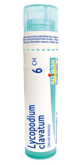 Boiron Lycopodium clavatum 6ch,Homeopathic medicine. Each tube contains 4 g (approximately 80 pellets)
