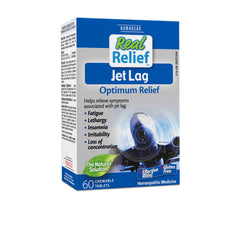 Homeocan - Real Relief Jet Lag Tablets, 60 Chewable Tablets - Optimum Relief, Anti Fatigue, Irritability, Insomnia Relief, Lethargy and Concentration Supplement - Jet Lag Pills Homeopathic
