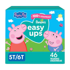Pampers Easy Ups Training Underwear Peppa Pig Size 7 (5T6T), 46 Count