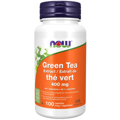 NOW Supplements Green Tea Extract 400mg Capsules, 100 Capsules