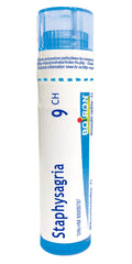 Boiron Staphysagria 9ch,Homeopathic medicine. Each tube contains 4 g (approximately 80 pellets)