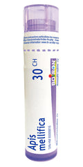 Boiron Apis mellifica 30ch,Homeopathic medicine. Each tube contains 4 g (approximately 80 pellets)