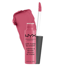 NYX PROFESSIONAL MAKEUP Soft Matte Lip Cream, High-Pigmented Liquid Lipstick - Milan (Dark Pink-Brown), 8 mL