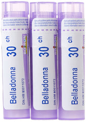 Boiron Belladonna 30ch,Homeopathic medicine. Each tube contains 4 g (approximately 80 pellets)