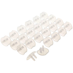Dreambaby Plastic Baby Safety Outlet Plug Covers - 24 Pack - Outlet Covers Baby Proofing