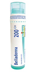 Boiron Belladonna 200ch,Homeopathic medicine. Each tube contains 4 g (approximately 80 pellets)