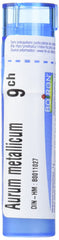 Boiron Aurum metallicum 9ch,Homeopathic medicine. Each tube contains 4 g (approximately 80 pellets)