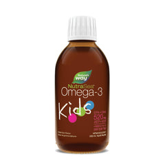 Nature's Way NutraSea Kids Omega-3 and Vitamin D Supplement – Bubblegum Flavour Fish Oil with EPA, DHA and GLA – Support Brain & Eyes Development and Help Build Strong Bones and Teeth - 200 ml Liquid