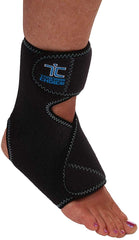 Trainers Choice Ankle Compression Wrap, Ankle Brace for Men & Women, Assists Minor Strains and Sprains, Tendonitis, Arthritis. One Size Fits Most