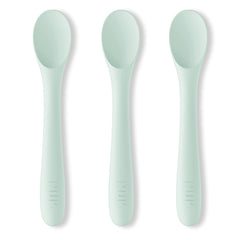 NUK Silicone Baby Utensils Set Includes 3 Baby Spoons