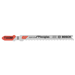 Bosch T102BF 3-5/8-Inch X 13-Tpi, T-Shank Clean-Cut for Plexiglas Jigsaw Blade, 3-Pack,Blue