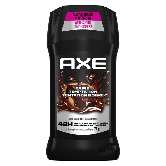 AXE Dark Temptation Antiperspirant Stick for 48-Hour Sweat and Odour Protection, Dark Chocolate, 76g