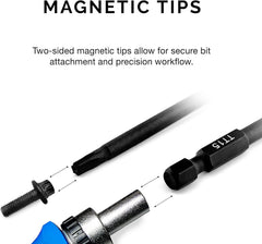 NEIKO 01149A Torx Head Drill Bit Set, 11-Piece Sizes TT6 to TT40 | Tamperproof Magnetic Torx Bits | 3 Quick Release Shanks | Premium S2 Steel | Compatible with Power Drills and Impact Drivers