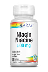 Solaray – Niacin 500mg | Vitamin B-3 for Healthy Skin, Circulatory & Nervous System Support | 100 VegCaps