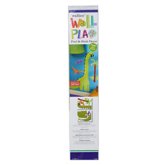 Wallies Peel & Stick Vinyl Wall Decals, Dino Growth Chart Wall Sticker, Includes 1 Brontosaurus, 1 Pterodactyl, 1 Pinsanosaurus, 1 Palm Tree and 2 Bushes Decals
