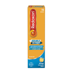 Redoxon Double Action Vitamin C And Zinc - Vitamin C With Zinc Effervescent Tablets For Immunity, Zinc And Vitamin C Supplement, Immune Support For Adults, 15 Orange Flavour Tablets