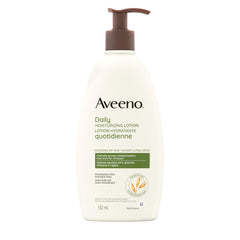 Aveeno Daily Moisturizing Lotion, Dry Skin, Non Comedogenic, Prebiotic Oat, Daily Moisturizer, Fragrance Free, 532mL