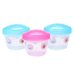 Gabby’s Dollhouse To Go Containers -Snack Container for Kids/Salad Dressing Food Storage Containers with Lids/BPA-Free- 3 Vibrant Colors with Loveable Character Designs Per Set-140ml each