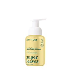 ATTITUDE Foaming Hand Soap, Made in Canada, EWG Verified, Dermatologically Tested, Plant and Mineral-Based, Vegan Personal Care Products, Earl Grey & Fresh Cucumber Scent, 295 mL