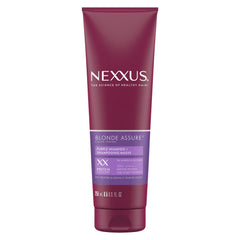 Nexxus Purple Shampoo, hair care for colour treated Blonde or Silver hair Blonde Assure, Colour Toning - NO brassy yellow tones 251ML