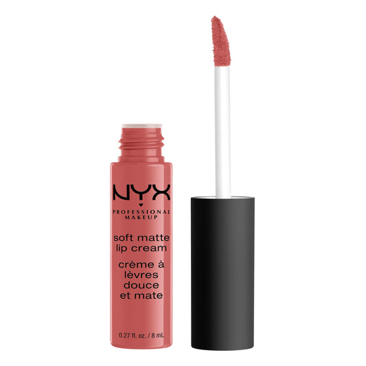 NYX PROFESSIONAL MAKEUP Soft Matte Lip Cream, High-Pigmented Liquid Lipstick - Zurich (Matte Muted Rose), 8 mL