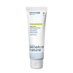 ATTITUDE Body Cream for Sensitive Skin with Oat, Made in Canada, EWG Verified, Dermatologically Tested, Vegan, Extra Gentle, Unscented, 240 mL