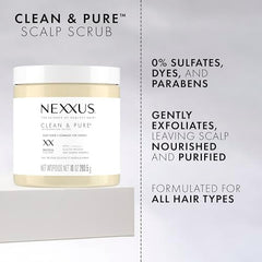 Nexxus Sulfate-Free Hair Scrub To Nourish & Clarify Exfoliating Scalp Scrub Silicone, Dye, & Paraben Free Hair Scrub 283.5g