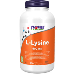 NOW Supplements, L-Lysine (L-Lysine Monohydrochloride) 500 mg, Amino Acid, 250 Veg Capsules