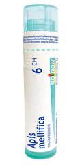 Boiron Apis mellifica 6ch,Homeopathic medicine. Each tube contains 4 g (approximately 80 pellets)
